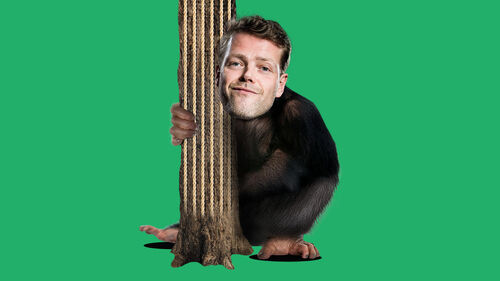 Een aap die geen bananen eet